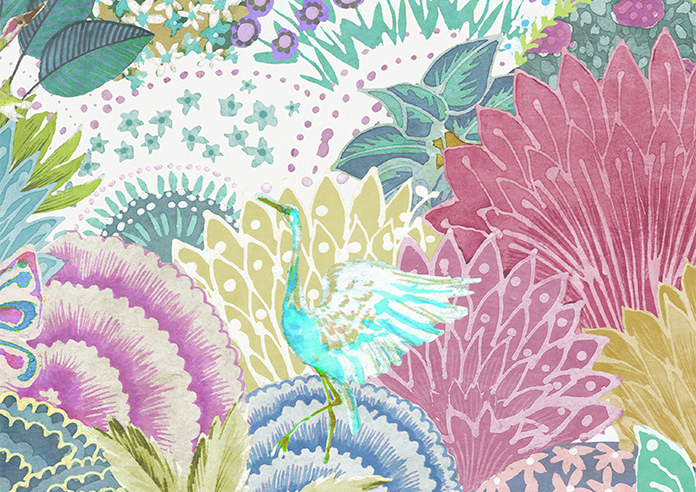 Kolkata Velvet, Summer Dream - Motorised Roman Blind - Image 7
